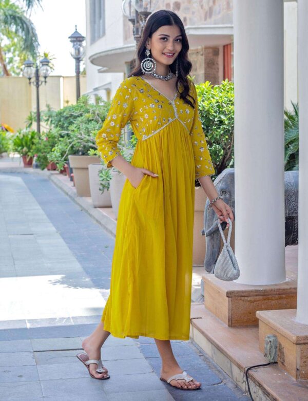 3-Piece Cotton Kurta Set for Women ? Kurta, Palazzo & Dupatta(XL) - Image 6